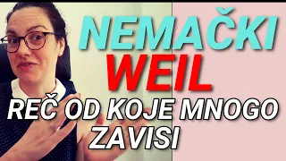 NEMAČKI - VAŽNA REČ WEIL - SVE REČENICE U OVOM KLIPU SADRŽE OVU REČ - NAUČITE JE