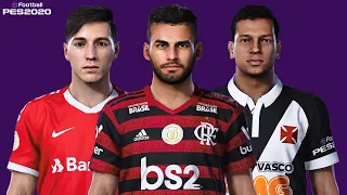 Faces licenciadas  do Brasileirão - PES 2020