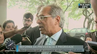Paulo Guedes diz que novo governo não pretende renegociar dívida pública | SBT Brasil (06/11/18)