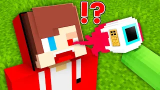 Mikey Build SECRET BASE INSIDE A JJ'S EYE in Minecraft Challenge (Maizen Mizen Mazien) Parody