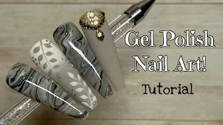 Gold Marble Nail Art | Madam Glam | Nail Sugar