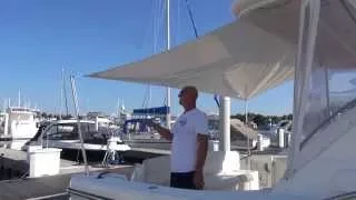 How To Make Boat Canvas, Sun Fly Strut