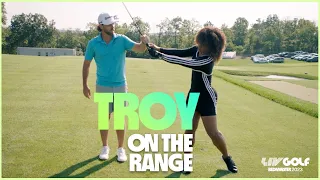 Swing your swing: Matthew Wolff teaches Troy | LIV Golf Bedminster