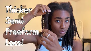 The BEST Maintenance Trick I Learned For THICKER Semi Freeform Locs