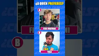 ¿Qué Prefieres? 🤔 Versión YouTubers #shorts