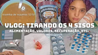 Como é TIRAR 4 SISOS: o que comer após extrair o dente siso, valor da remoção do siso, vlog + dicas