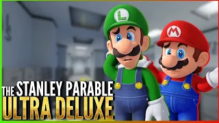 Fourth wall breaking Narrator I Luigi plays The Stanley Parable Deluxe edtion FT Mario