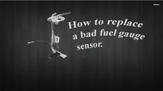 How to diagnose and replace a bad fuel gauge sensor in a Hyundai SantaFe 2009