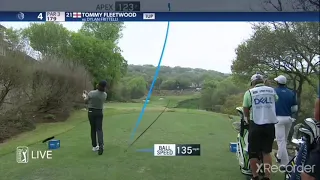 Tommy Fleetwood makes a hole in one at the match play 2021