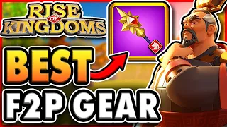 RISE OF KINGDOMS - Top 10 BEST Equipment for F2P VALUE
