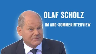 Bundeskanzler Olaf Scholz im ARD-Sommerinterview (YouTube Kacke)