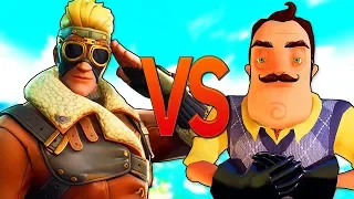 ФОРТНАЙТ VS ПРИВЕТ СОСЕД | СУПЕР РЭП БИТВА | Fortnite ПРОТИВ Hello Neighbor