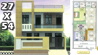 27' X 54' EAST FACING House Plan WITH VASTU [DeepakVerma]