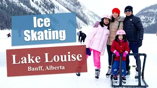 🇨🇦 Ice skating in Banff, Lake Louise 【4K】