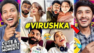 #VIRUSHKA - VIRAT KOHLI AND ANUSHAKA SHARMA CUTEST MOMENTS & EDITS REACTION 😂❤️ | V2FUNREACTS