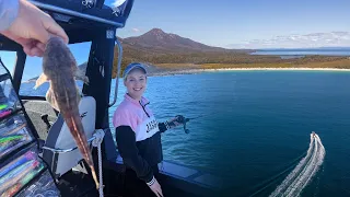 Fishing at Wineglass Bay Tasmania