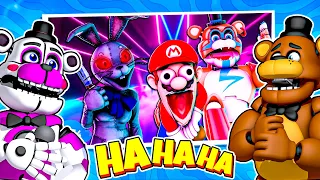 Freddy and Funtime Freddy REACT to SMG4: Freddy's Spaghetteria Security Breach