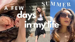 a few days in my life *summer* / unboxing, organizing, thrifting, eating out