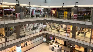 Point landing active! 1996 Kone TMS Glass elevator 1 at Duna Plaza Mall, Budapest