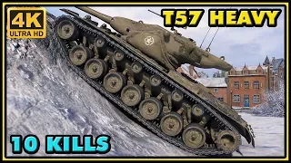 T57 Heavy - 10 Kills - 9,4K Damage - 1 VS 4 - World of Tanks Gameplay