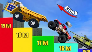 Cars Climb to Highest Level in Beamng drive #2