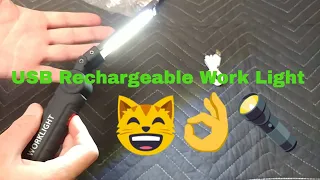 Amazon USB Rechargeable Work Light Review...Wow!😱