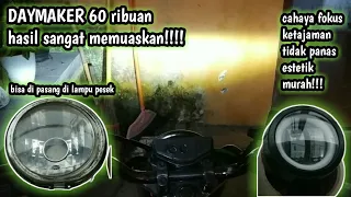 CARA PASANG DAYMAKER MINI DI BATOK PESEK/JUTE/AOUTOPAL/CB/cara pasang lampu cwl