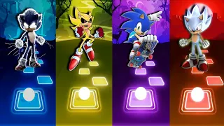Dark Sonic - Super Sonic - Sonic - Hyper Sonic | Tiles Hop Edm Rush !!