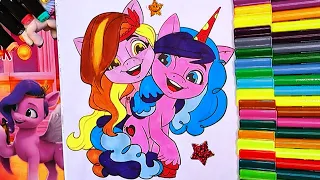 My Little Pony| Izzy and Pipp| Coloring Kids| Pop Goes the Weasel| Row Your Boat| Nursery Rhymes| 8