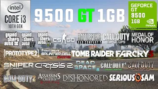 9500 GT 1GB Test in 20 Games in 2022