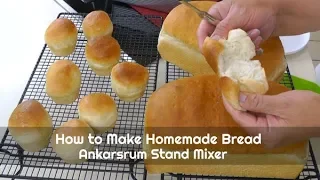 How to Make Bread in the Ankarsrum Stand Mixer | 4 Loaves of Homemade White Sandwich Bread