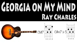 Georgia on My Mind Guitar Chords Ray Charles