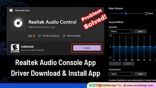 How to Install Realtek Audio Console Windows 11 | Realtek Driver & App Installation Microsoft Store