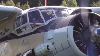 Antonov AN-2 SE-KCE Starup & Take-Off