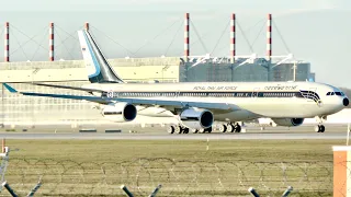 (4K) Royal Thai Air Force Airbus A340-500 (HS-TYV) Departure at Munich Airport!