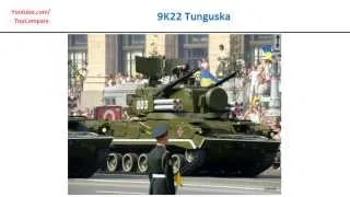 Flakpanzer Gepard VS 9K22 Tunguska, air defence gun