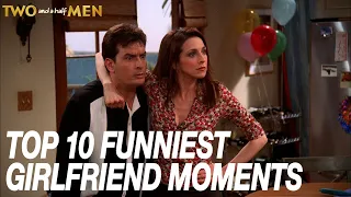 Top 10 Funniest Girlfriend Moments! | Two and a Half Men