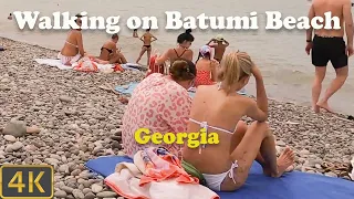 Walking on Batumi Beach - Georgia - 2022 - 4K