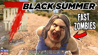 7 Days To Die | Day 1 - Black Summer Fast Zombies (Alpha 19.5 Random Map)