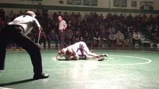 Sam Martel Maine State wrestling regional championship finals, freshman year 2017