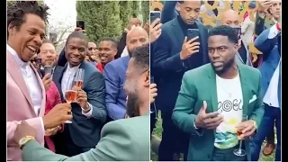 Kevin Hart Gets Emotional In Front Of Jay Z and Diddy At Roc Nation Brunch