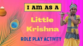 Lord Krishna Role Play in English | Few lines on Lord Krishna | Role Play Activity kids |Janmashtami