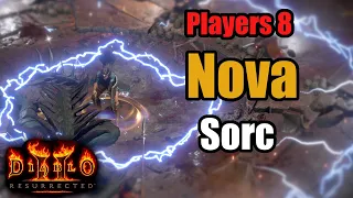 200 FCR Nova Sorceress - Players 8 Build showcase - Diablo 2 Resurrected 1440p