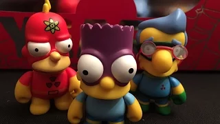 The Simpsons 25th Anniversary Kidrobot Vinyl Figures Full Case Unboxing