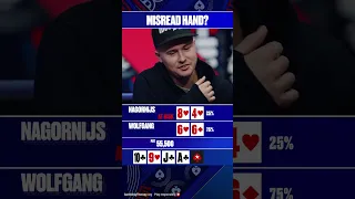 He MISREAD the hand! #ept #montecarlo