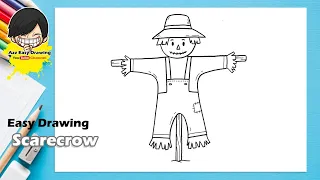 Easy Scarecrow Drawing