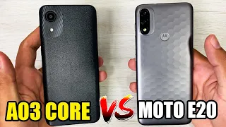 A03 CORE VS MOTO E20 - COMPARATIVO