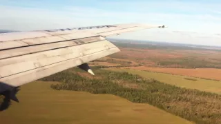 Landing at Minsk International Airport with Boeing 737-500 with Belavia, Belarus