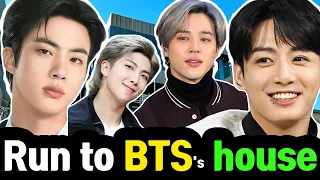 Visit all the houses where BTS's Jungkook, RM, Jimin, and Jin live in just 15 minutes. #btstour 6
