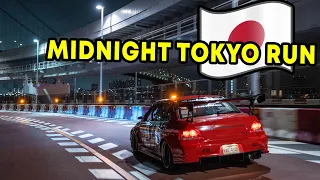 Midnight Tokyo Run in the Tokyo Drift Evo | Wangan Run & Daikoku Car Meet!
